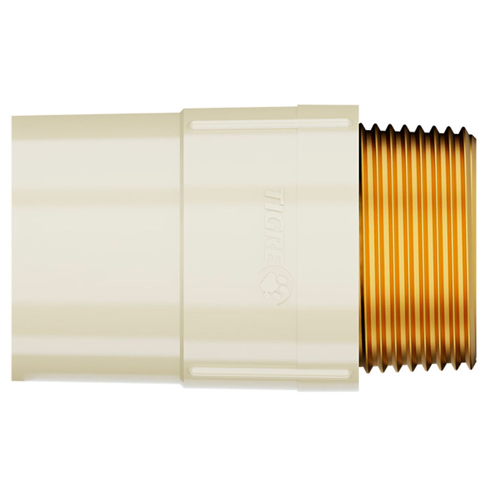 Conector Aquatherm 1/2''x15mm Bege Tigre